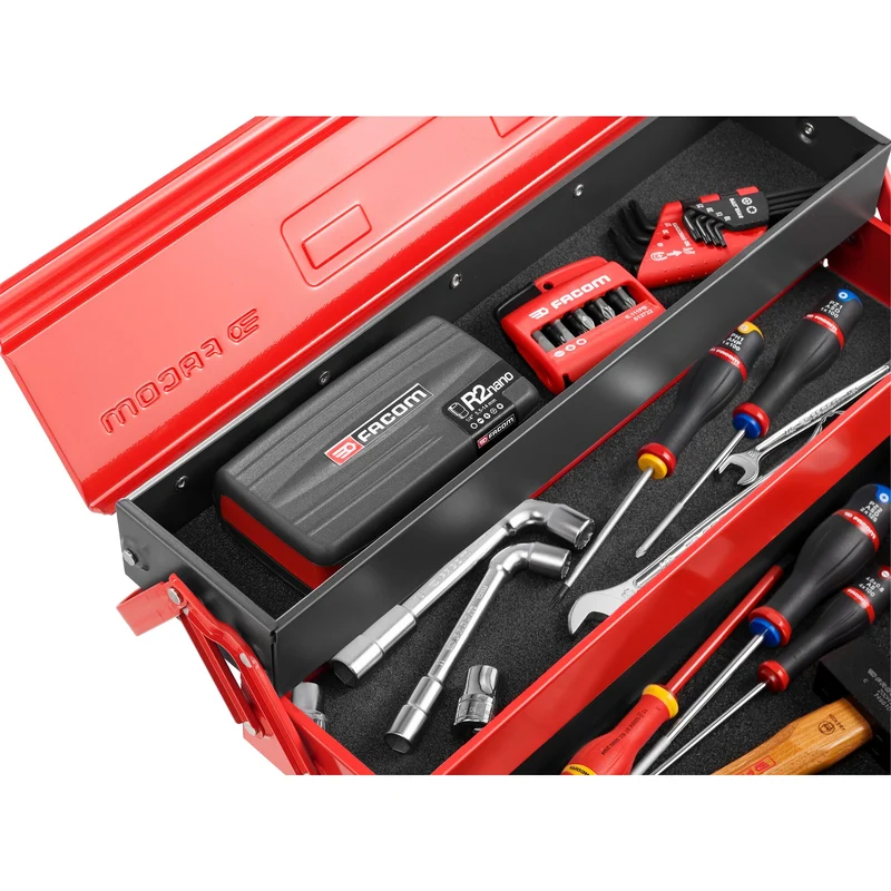 [R2NANO] Coffret douilles, 6 pans métriques et embouts, 38 pièces, 1/4''