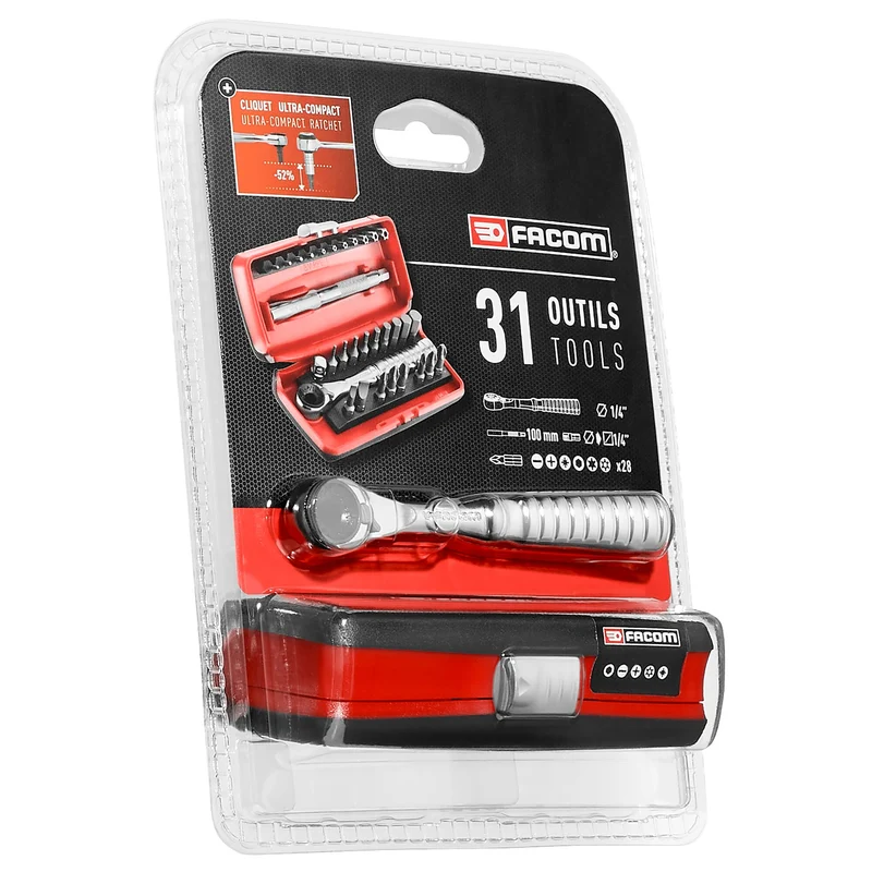 [R.PEJ31PB] Coffret d'embouts, 31 pièces, 1/4''