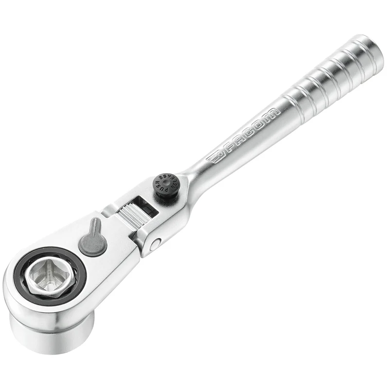 [R.180HX] Cliquet à tête flexible 180°, ultra-compact pour douilles 1/4", série HX, 1/4''