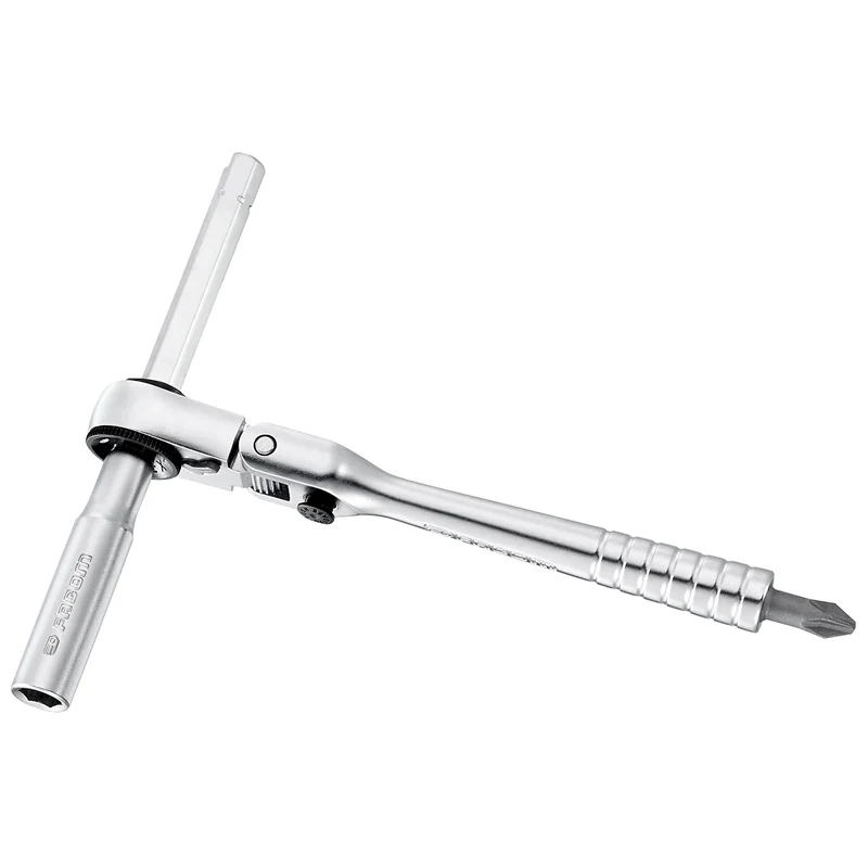 [R.180] Cliquet 1/4'' ultra-compact tête flexible 180° pour embouts 1/4"
