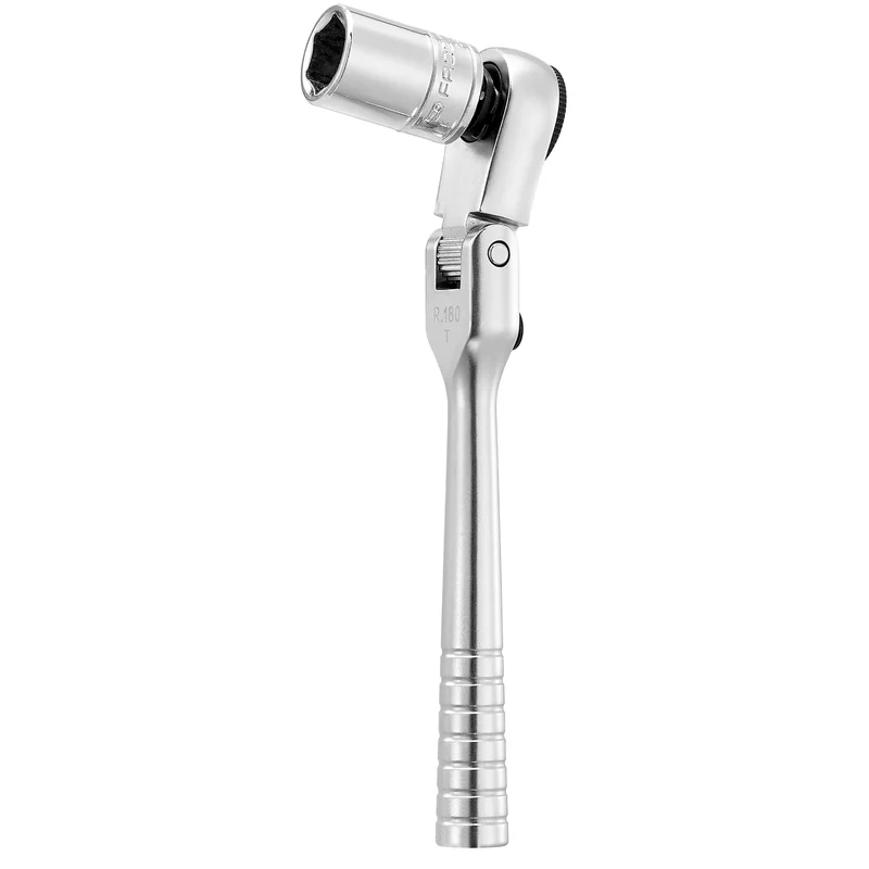 [R.180] Cliquet 1/4'' ultra-compact tête flexible 180° pour embouts 1/4"