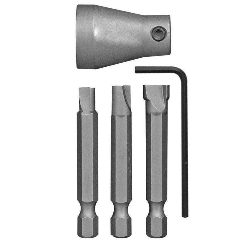 One-Way Screw Remover/Installer Set with Sleeve (3 PC.)