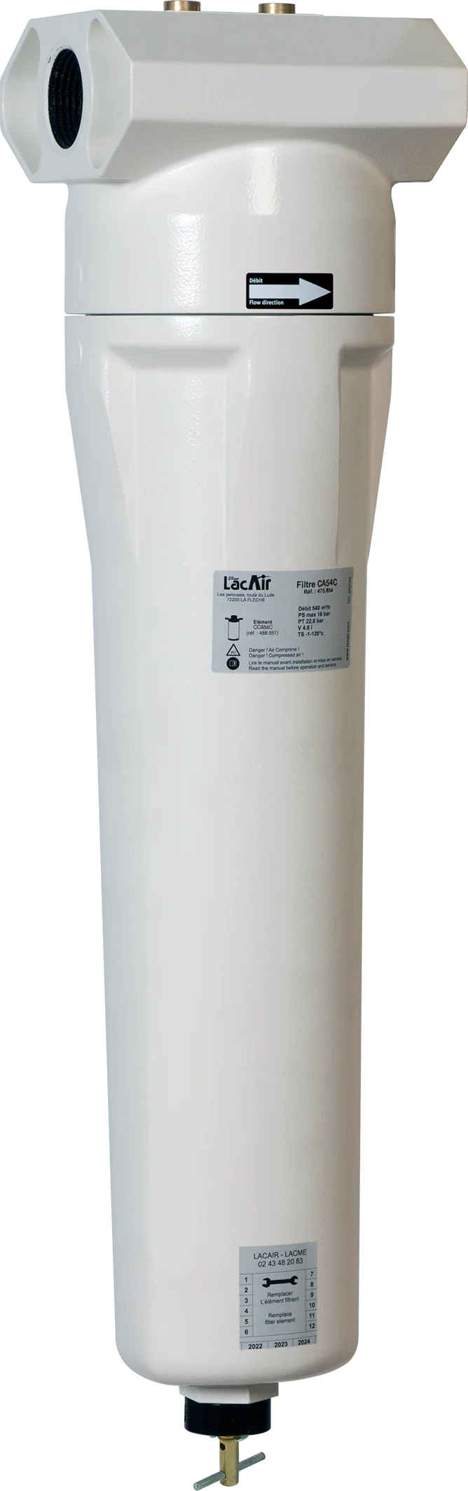 "Filtre Charbon Actif Ca54C - 540 M³/H - 1""1/4 F - 0,003 Pp 475854 Lacme