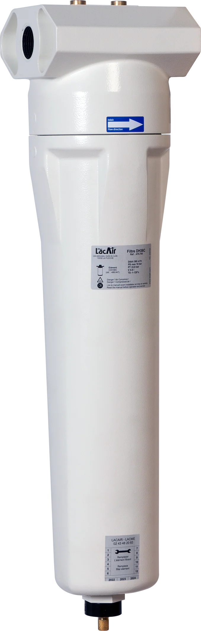 Filtre Déshuileur Dh36C - 1'' 475744 Lacme