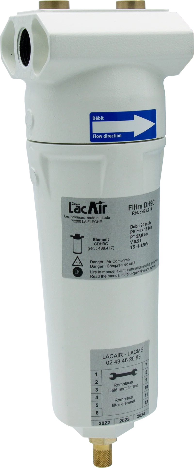 Filtre Déshuileur Dh9C - 1/2'' 475714 Lacme