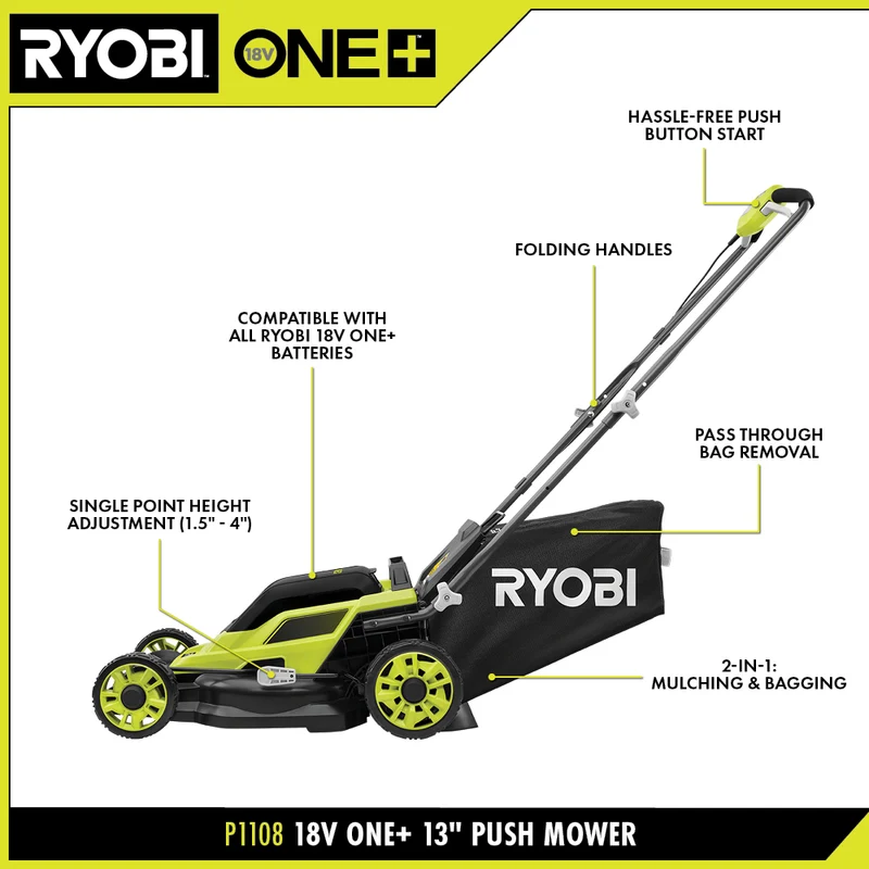 18V ONE+ 13" Push Mower