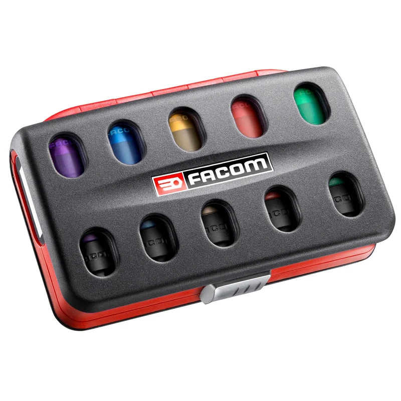 [NSI.5LPB] Coffret de 5 douilles 1/2" longues impact renforcées, 15 à 22 mm