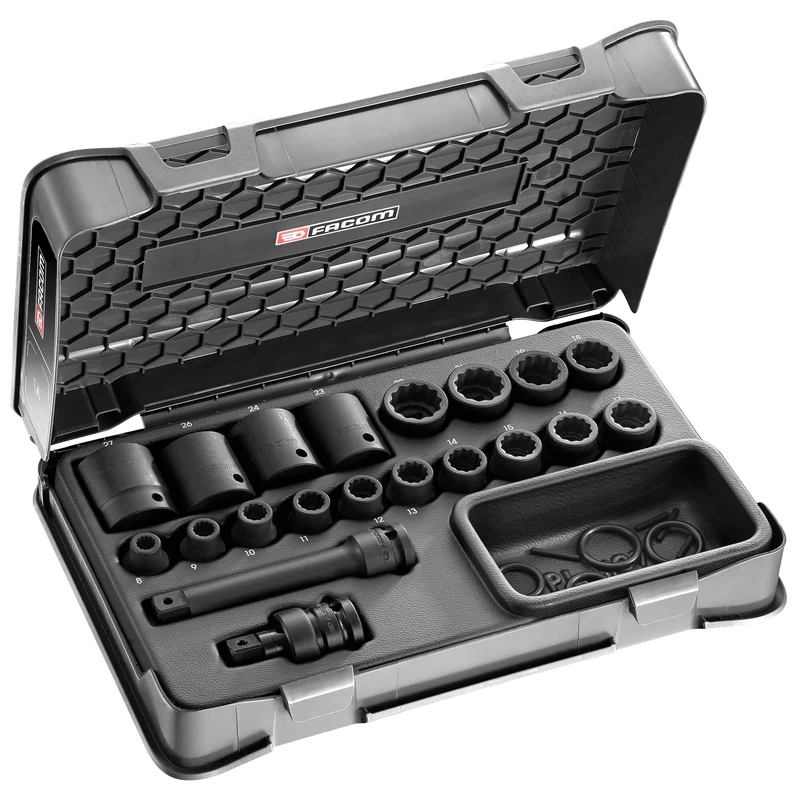 [NSD.500A] Coffret douilles 1/2' impact 12P 8-27 mm