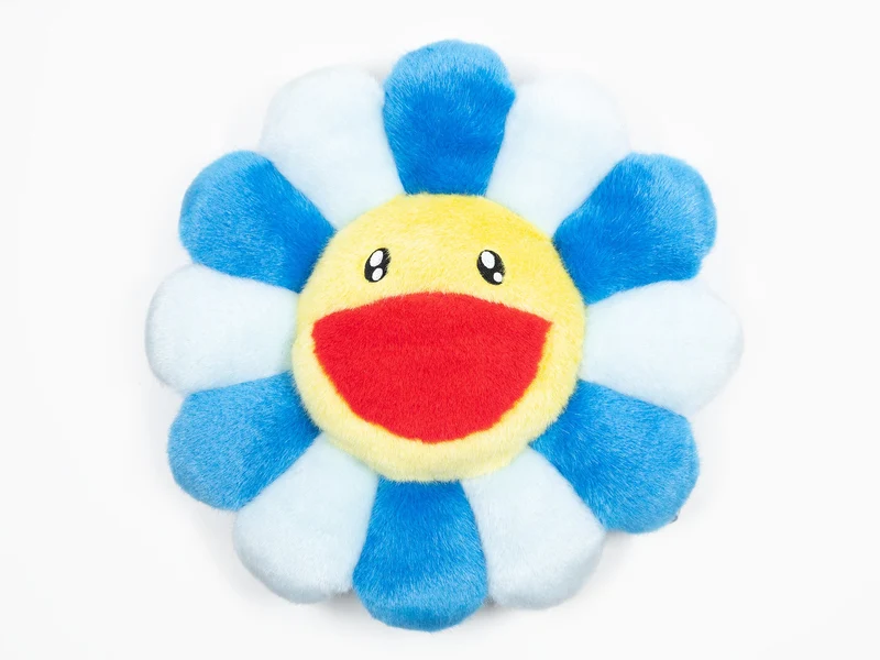 Takashi Murakami- Coussin Fleur - 30 cm - Bleu