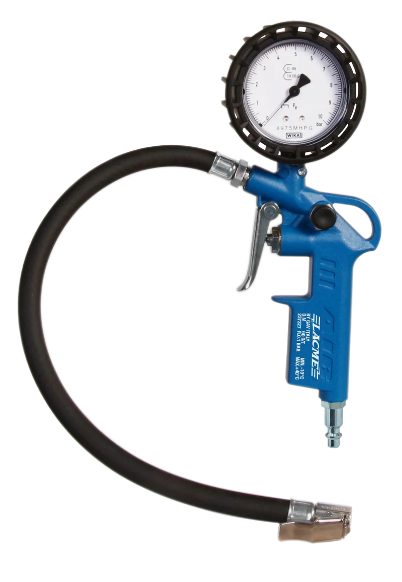 Pistolet De Gonflage N 0-10 Bar - Flexible 35Cm Ø6X11Mm 305102 Lacme
