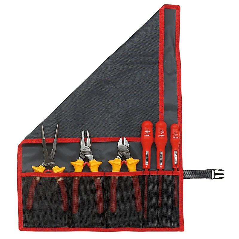 [N.38A-6F] Trousse en nylon - 6 pochettes