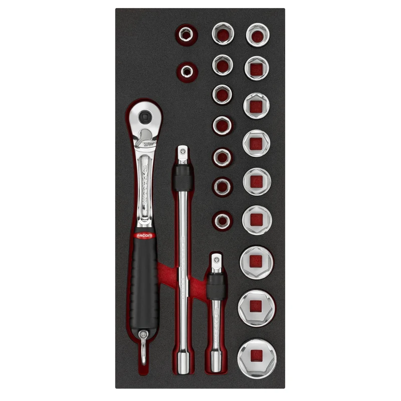 [MODM.SL1SLS] Module douilles 1/2, 21 pièces, SLS