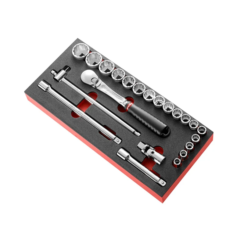 [MODM.SL161-212U] Module mousse douilles, 12 pans en pouces, 1/2"