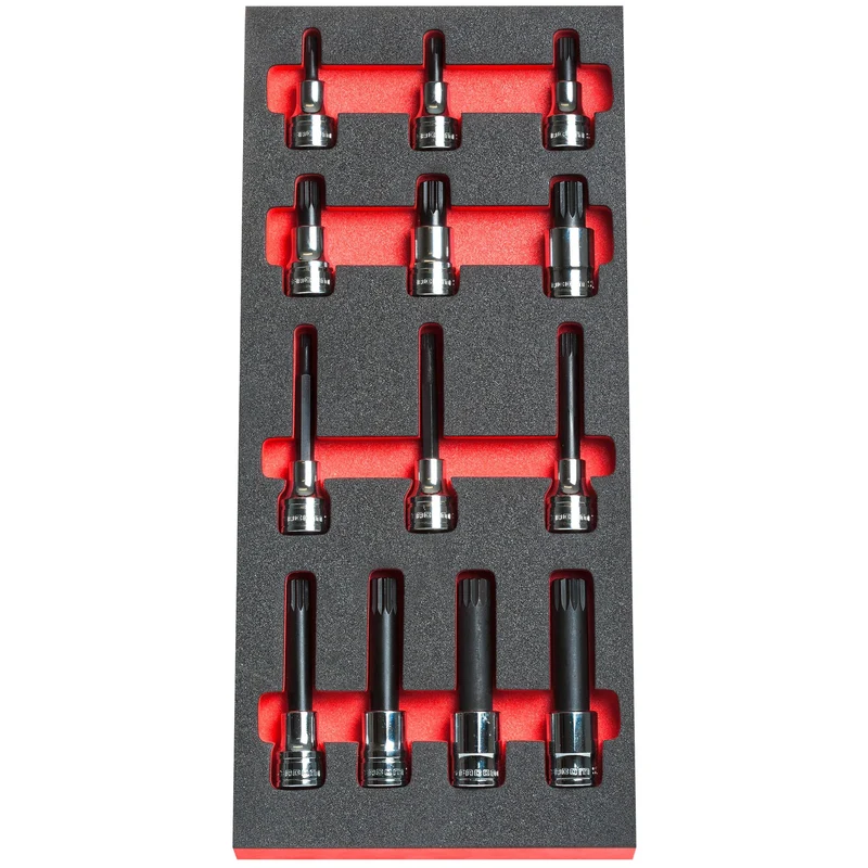 [MODM.SHPB] Jeu de douilles 6 pans, module en mousse, 14 pièces