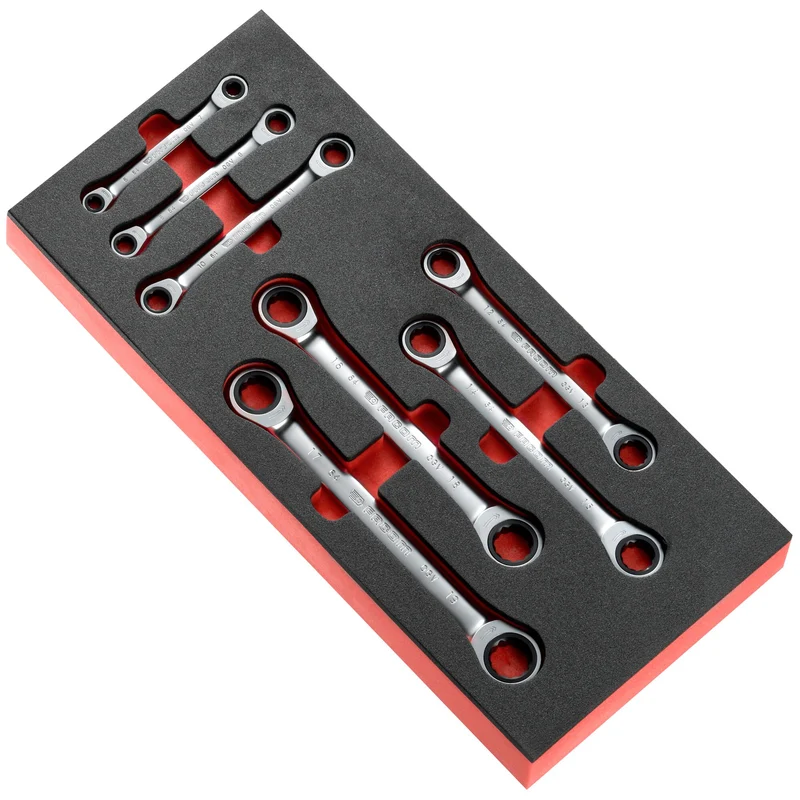 [MODM.64J7] Module mousse clé cliquet droite 6-19mm