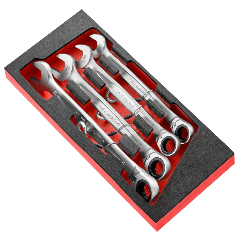 [MODM.467J4SLS] Module mousse 4 clés mixtes à cliquet de 21 à 27 mm - SLS