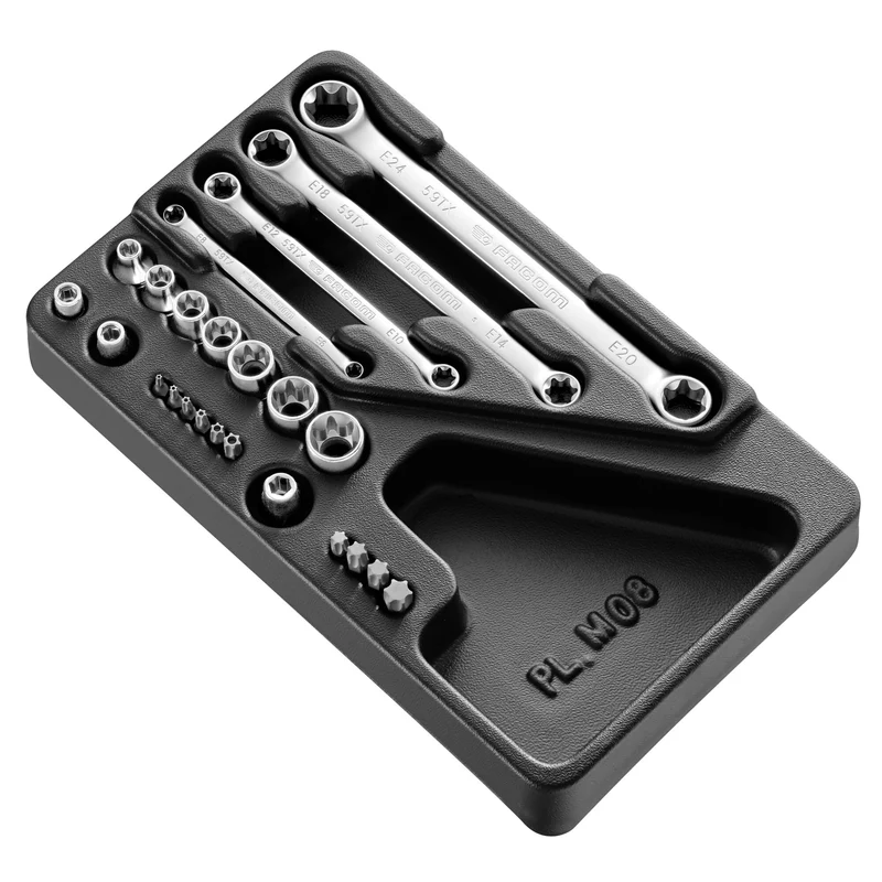 [MOD.TX1A] Module douilles et clés Torx®, 24 pièces