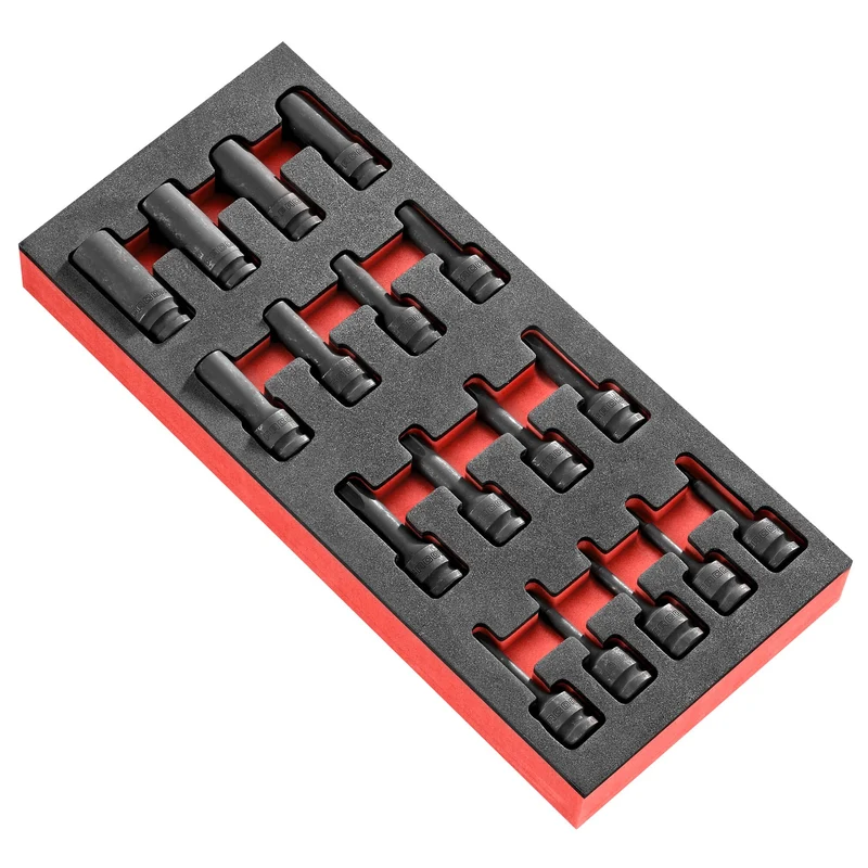 [MODM.NSXPB] Jeu de douilles choc Torx®, avec module mousse, contient 17 pièces