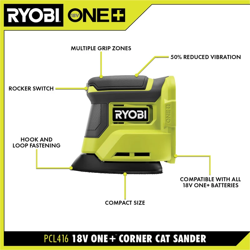 18V ONE+ Corner Cat Finish Sander