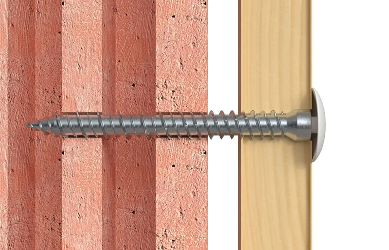 Vis béton FFSZ à tête cylindrique réduite (pour menuiserie extérieure bois) Fischer