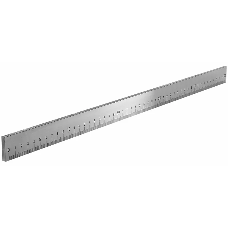 [809.ING500] Règle pleine en inox, 1 face, 500 mm