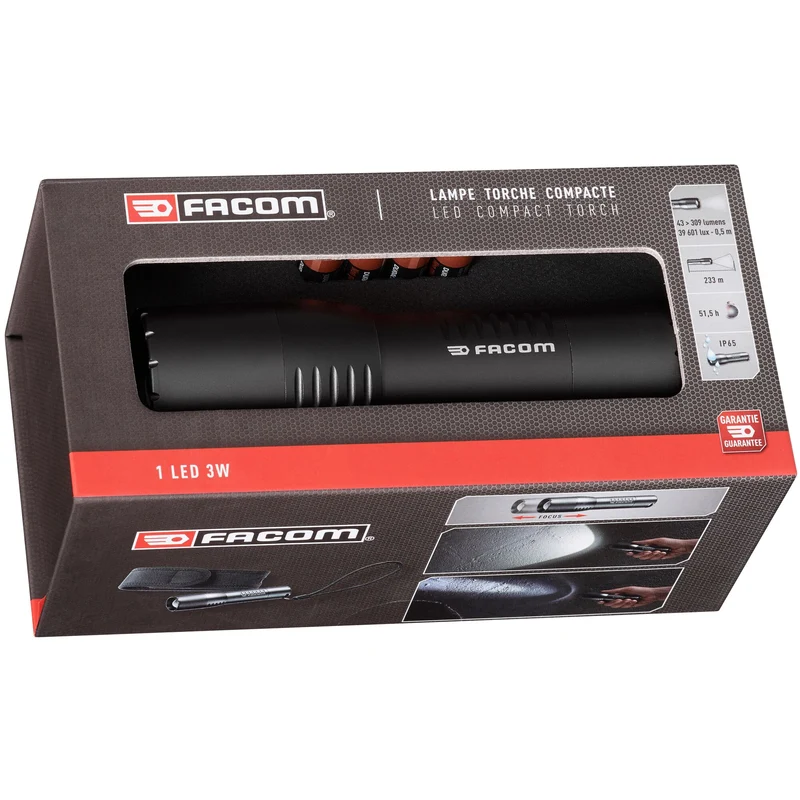 [779.CBTPB] Lampe torche compacte, 3 watts LED, 309 lumens