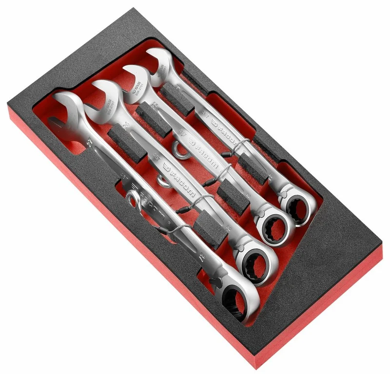 Module mousse 4 clé mixtes à cliquet de 21 à 27 mm - SLS MODM.467J4SLS Facom