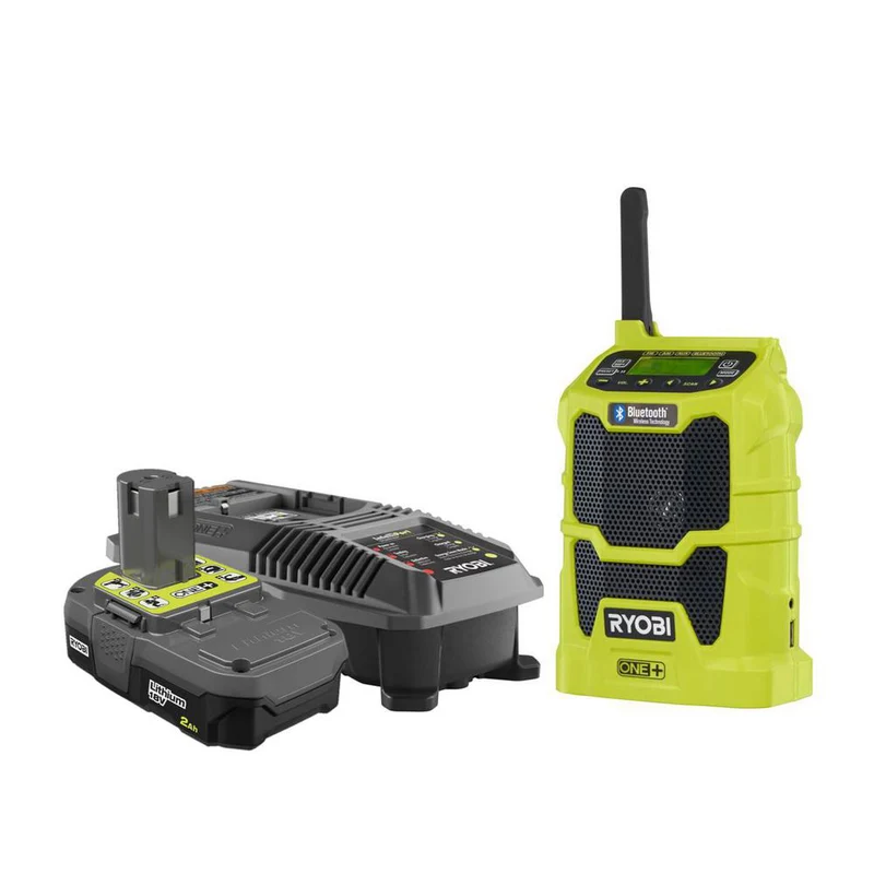 18V ONE+ Compact Radio with 2.0 Ah Battery and Dual Chemistry IntelliPort Charger Kit