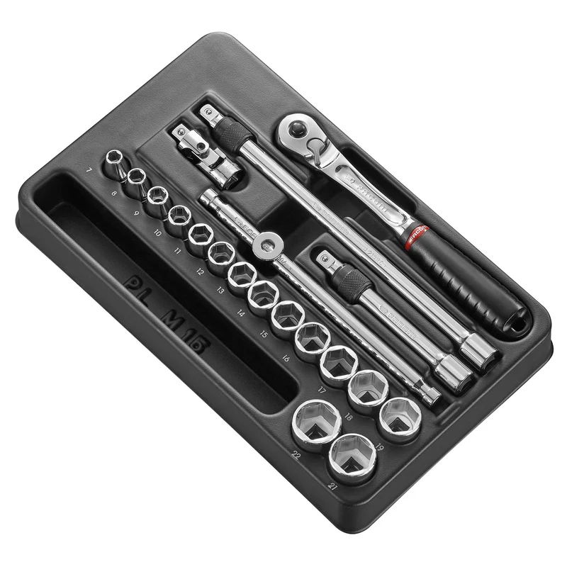 [MOD.JL171-36] Module douilles 6 pans métriques, 20 pièces, 3/8"