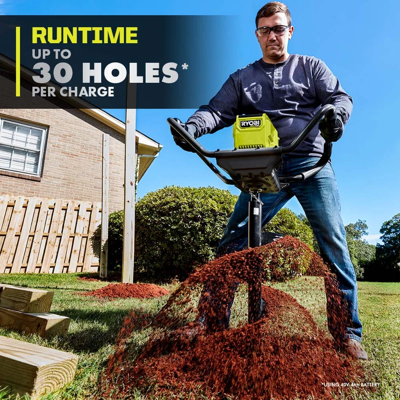 40V HP Brushless 8" Earth Auger Kit