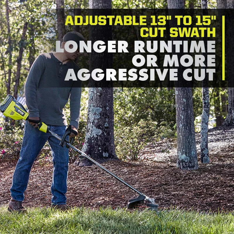 40V HP Brushless 15" Carbon Fiber Attachment Capable String Trimmer Kit