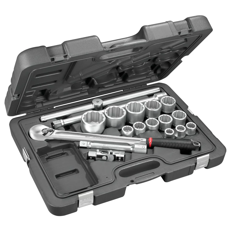 [KL.501] Coffret douilles, 12 pans métriques, 3/4"