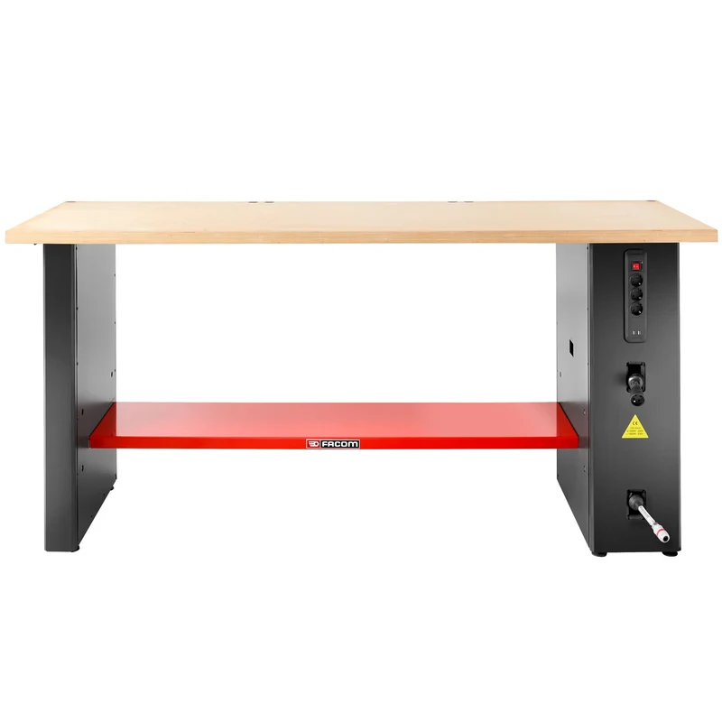 [JLS3-PSHPOWER] Pied power, version haute, 1015 mm, prises, enrouleurs électriques et air comprimé