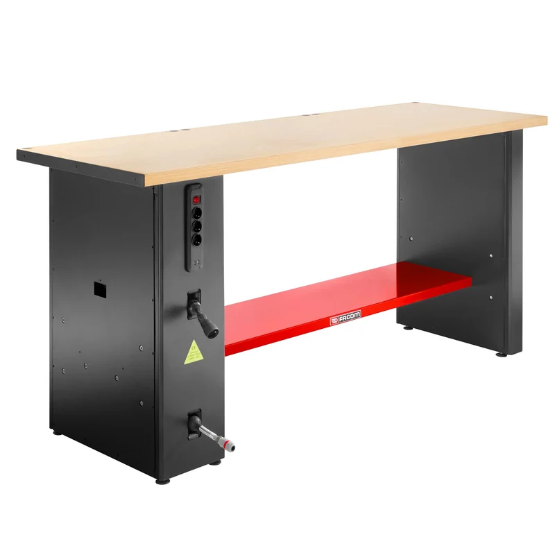 [JLS3-PSHPOWER] Pied power, version haute, 1015 mm, prises, enrouleurs électriques et air comprimé