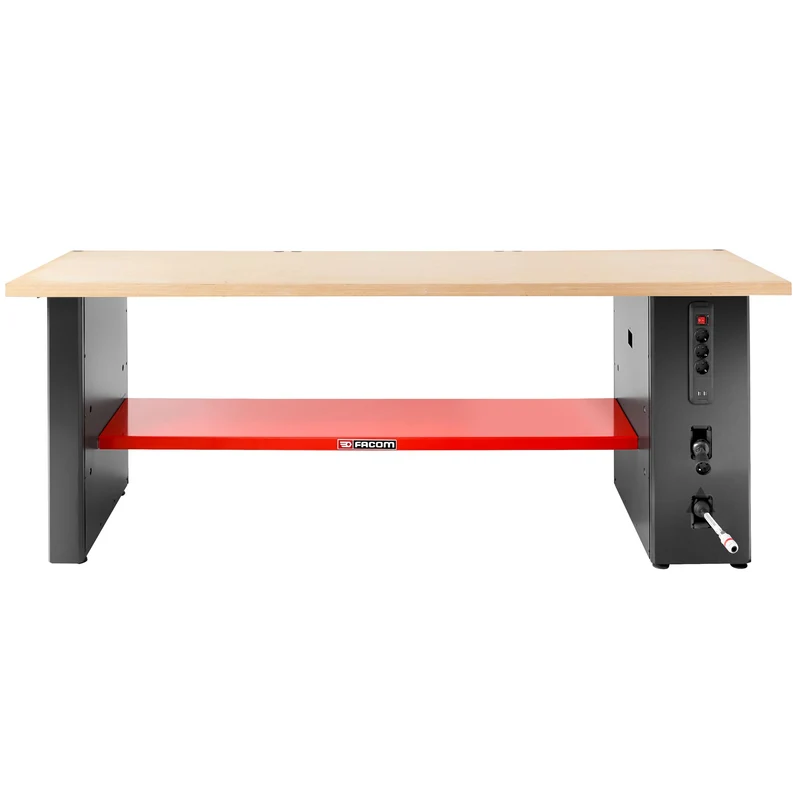 [JLS3-PSBPOWER] Pied power, version basse, 850 mm, prises, enrouleurs électrique et air comprimé