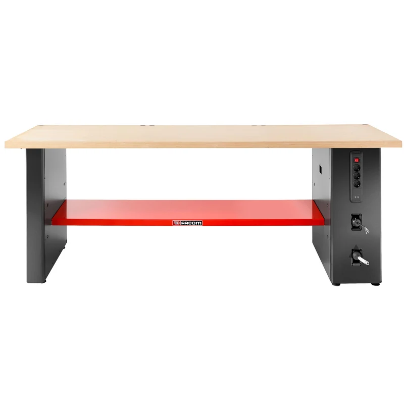 [JLS3-PSBPOWER] Pied power, version basse, 850 mm, prises, enrouleurs électrique et air comprimé