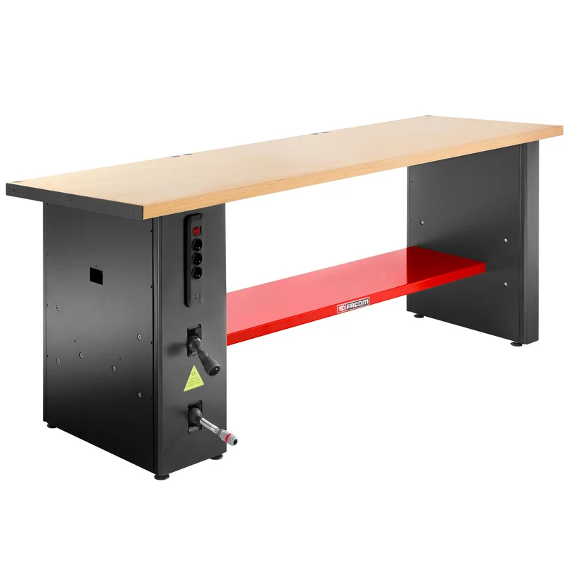 [JLS3-PSBPOWER] Pied power, version basse, 850 mm, prises, enrouleurs électrique et air comprimé