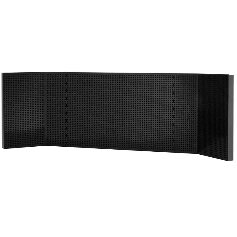 [JLS3-PPAVACSBS] Demi panneau perforé pour meuble d'angle MBSCSW(G), carrés 6 x 6 mm, noir