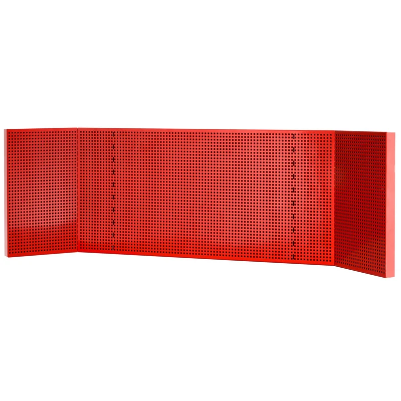 [JLS3-PPAVACS] Demi panneau perforé pour meuble d'angle MBSCSW(G), carrés 6 x 6 mm, rouge