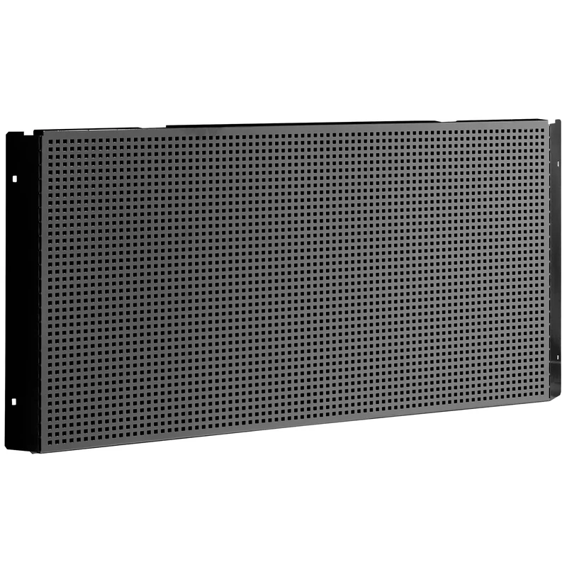 [JLS3-PPAVABS] Demi panneau perforé d'angle, carrés 6 x 6 mm, noir