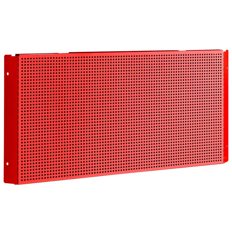 [JLS3-PPAVA] Demi panneau perforé d'angle, carrés 6 x 6 mm, rouge