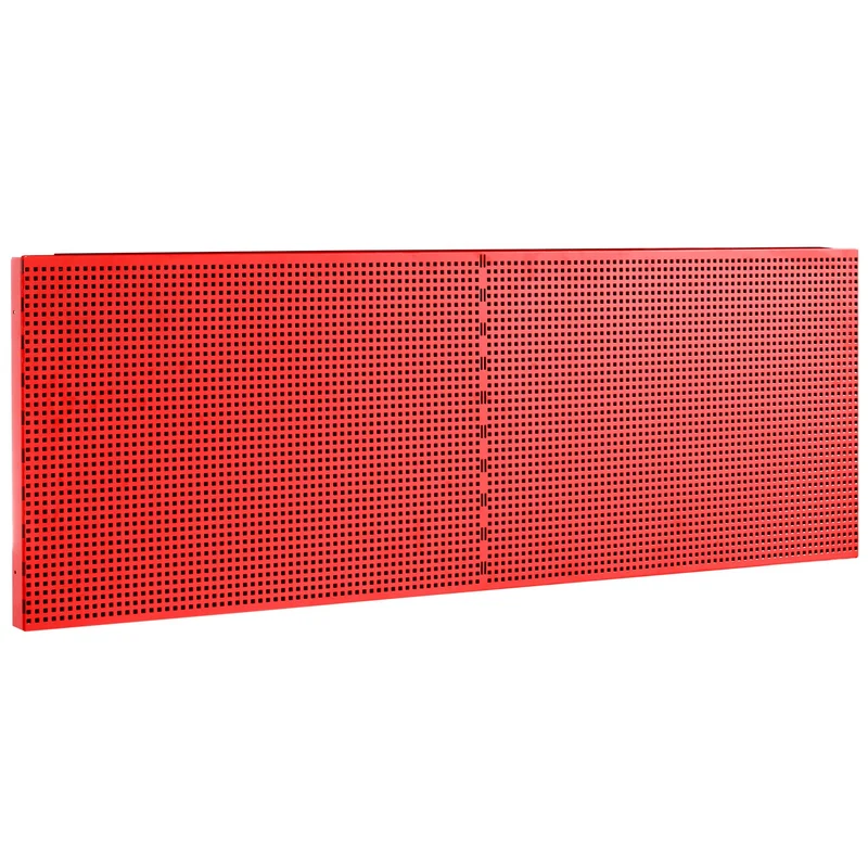 [JLS3-PPAV2] Demi panneau perforé pour accrochage vertical, carrés 6 x 6 mm, 2 modules, rouge