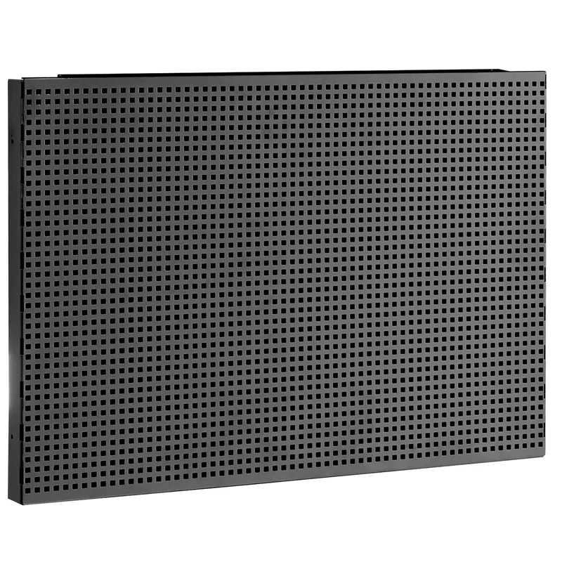 [JLS3-PPAV1BS] Demi panneau perforé pour accrochage vertical, carrés 6 x 6 mm, 1 module, noir