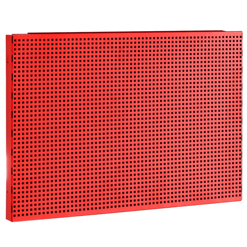 [JLS3-PPAV1] Demi panneau perforé pour accrochage vertical, carrés 6 x 6 mm, 1 module, rouge