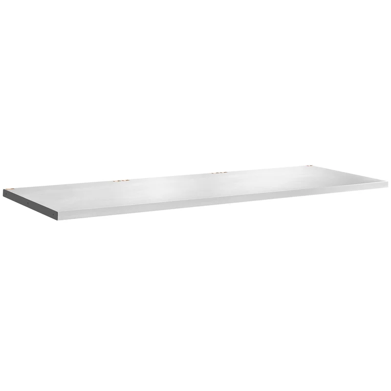 [JLS3-PBST3] Plateau bois et inox, 40 mm, 2182 x 750 mm, résistance charge statique 1000 kg