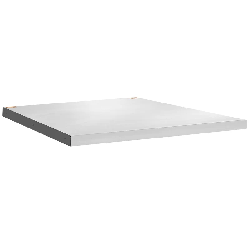 [JLS3-PBST1] Plateau bois et inox, 40mm, 727 x 750 mm, résistance charge statique 500 kg