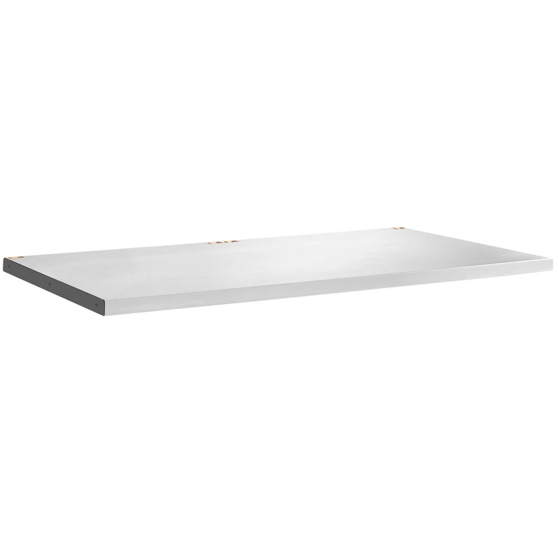 [JLS3-PBST2] Plateau bois et inox, 40 mm, 1455 x 750 mm, résistance charge statique 1000 kg