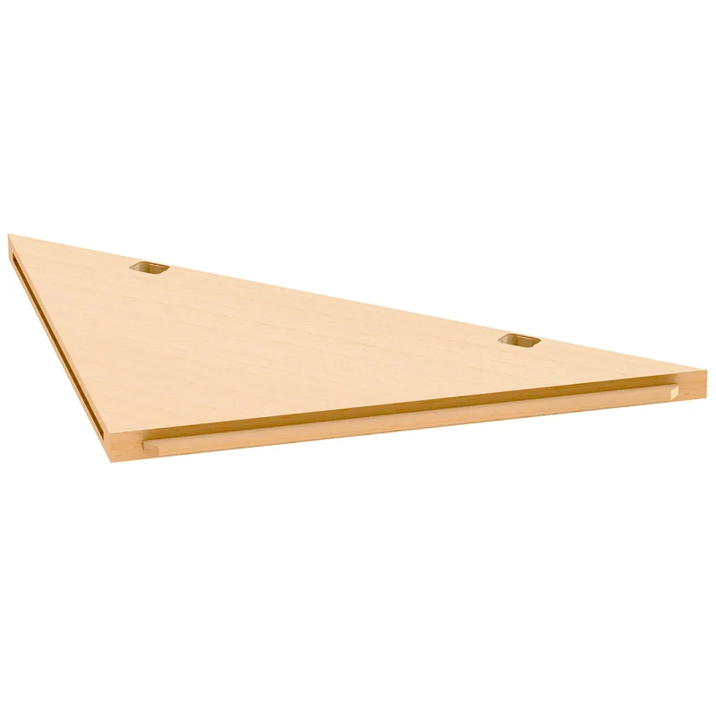 [JLS3-PBA] Plateau bois en triangle pour créer un angle, 40 mm
