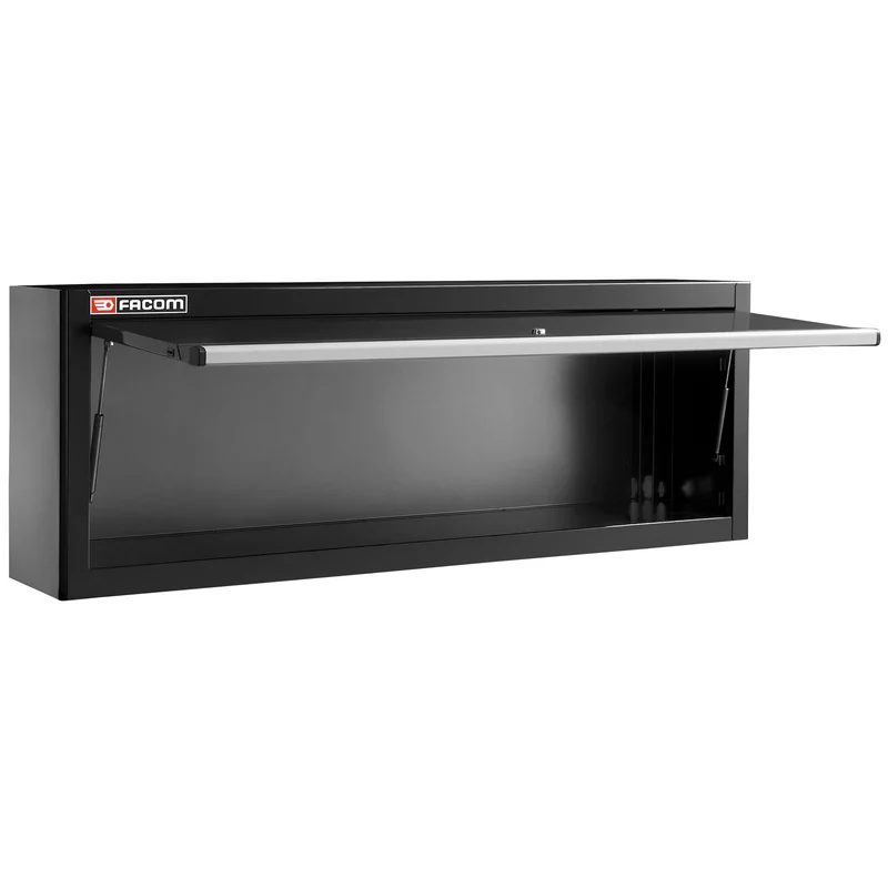 [JLS3-CHDPPBS] Coffre haut double porte pleine, noir