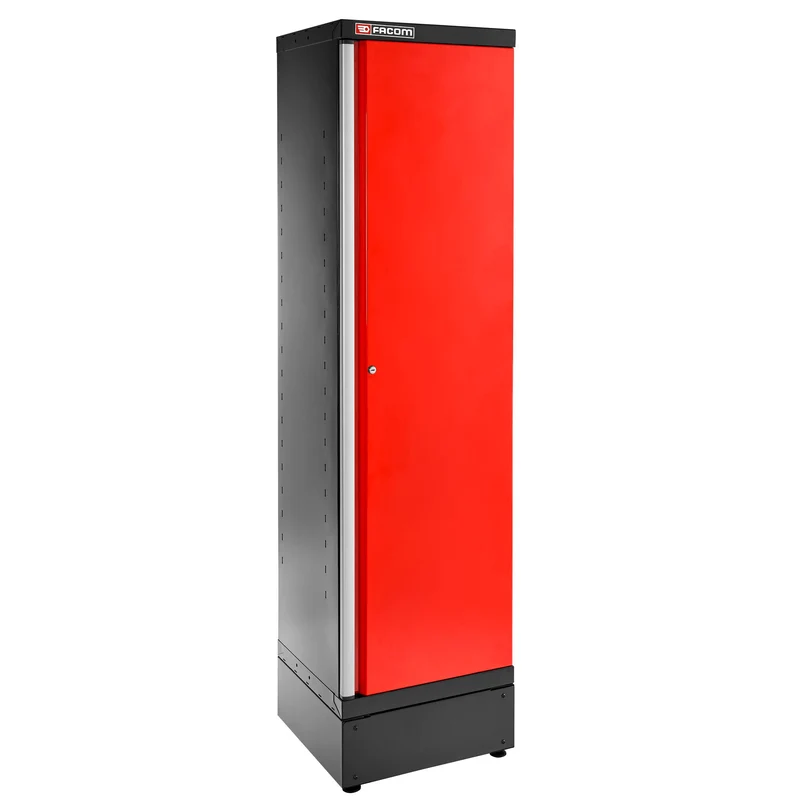 [JLS3-A500PP] Armoire 1 porte pleine, 3 étagères, L 533 x p 506 x h 2060 mm, rouge